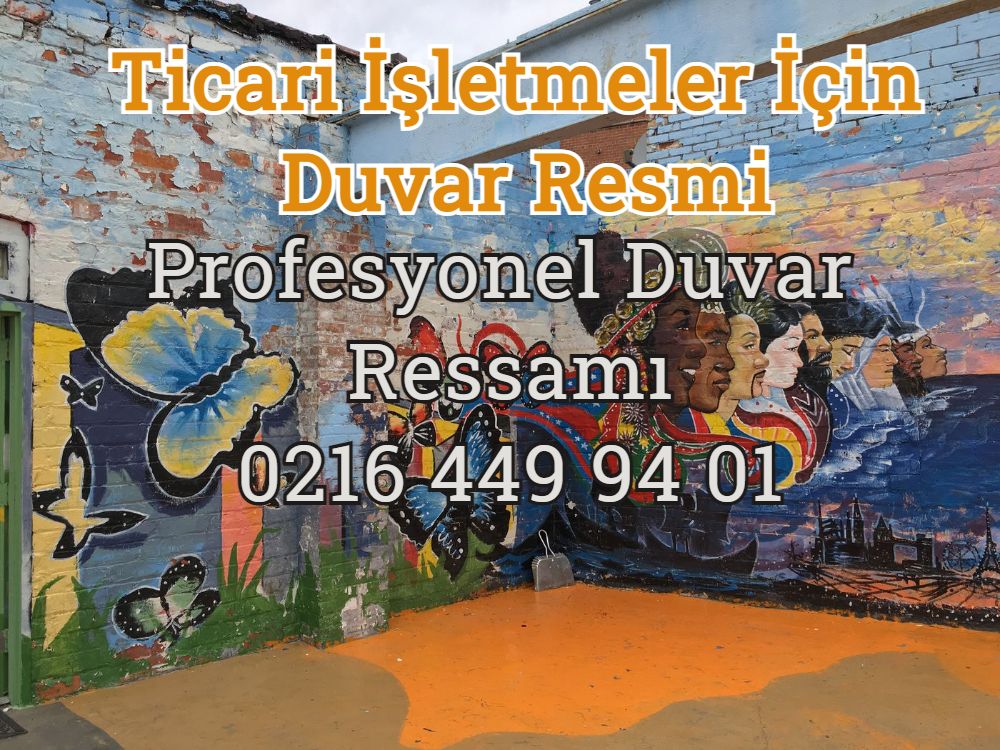 Ticari İşletmeler İçin Duvar Resmi ancak profesyonel bir duvar ressamı ile mümkündür. İstanbul iç cephe ve dış cephe duvar ressamı hizmeti.